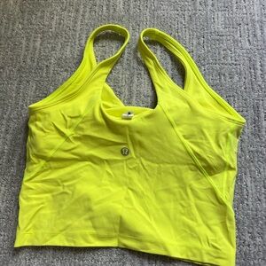 lululemon athletica Neon Yellow Tank Top